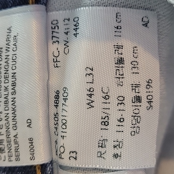 Levi's 505 Men's Jeans 46 44x32 - Picture 6 of 10